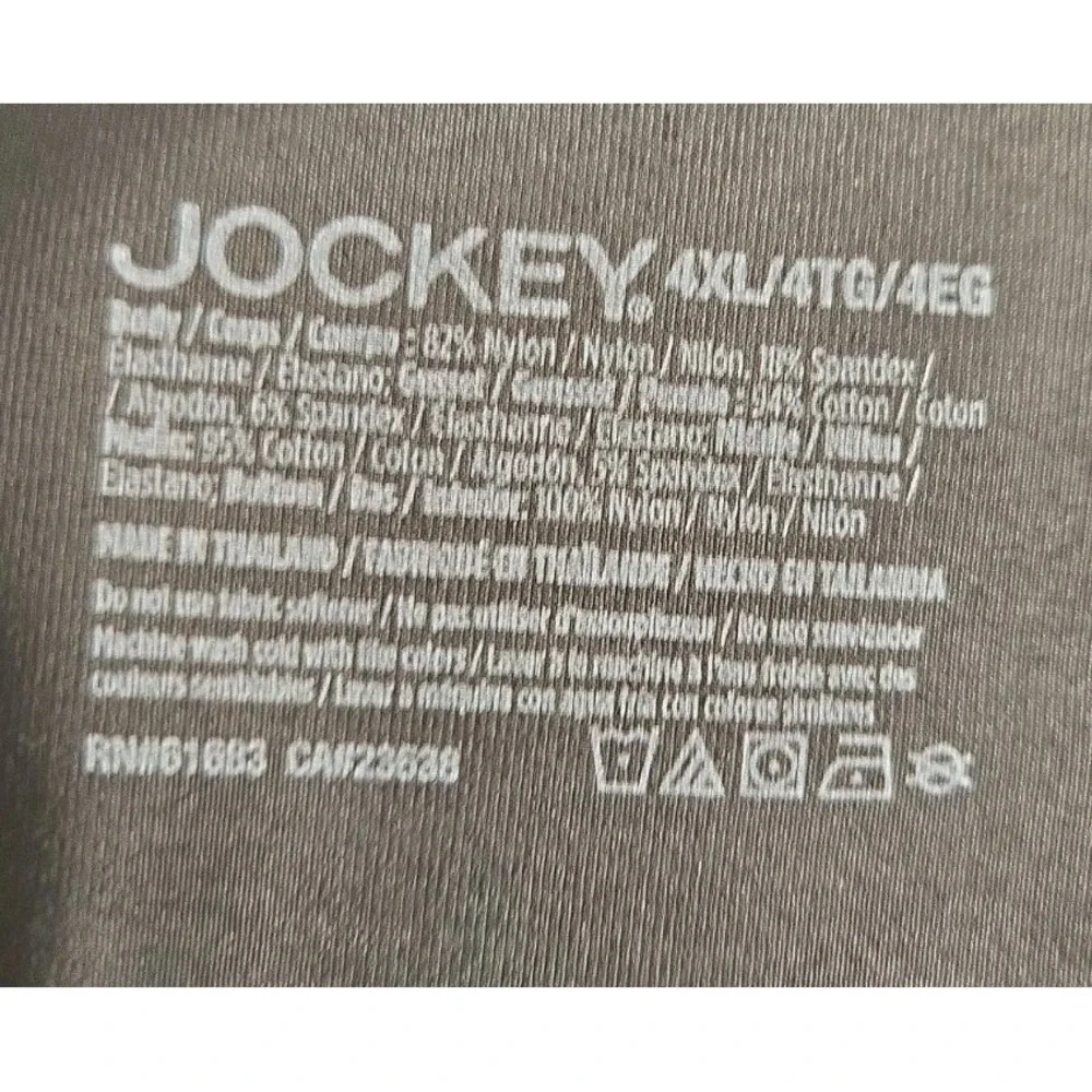 Jockey Period Underwear 4XL Brief Mod Absorbency Stretch Black